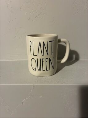 Rae Dunn plant queen double sided mug